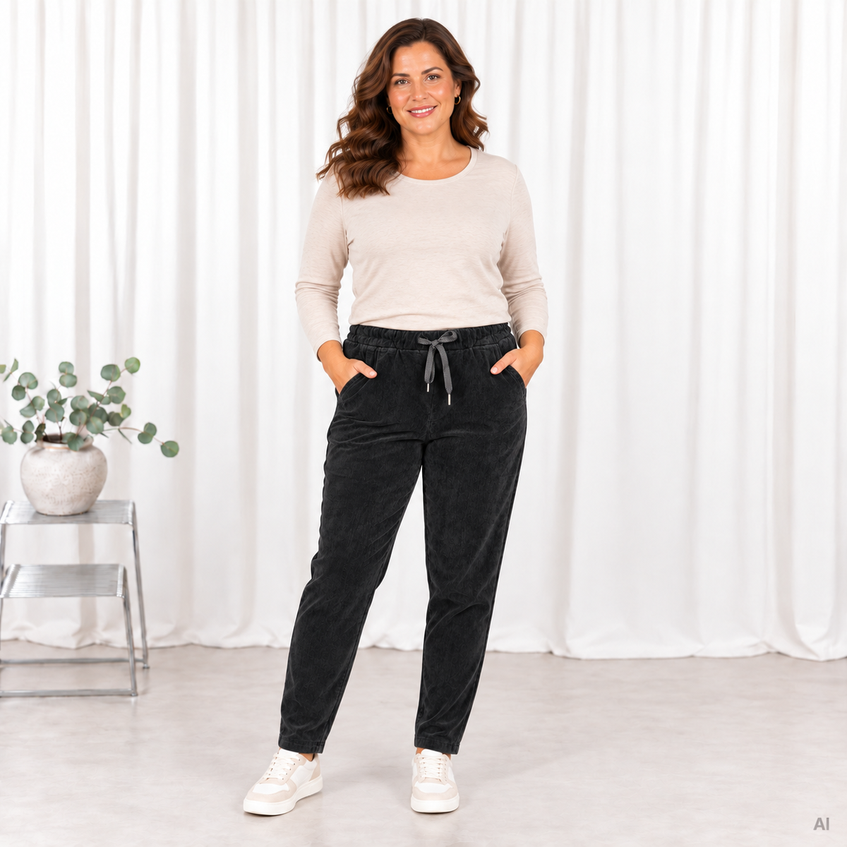 Noemi bukser, Sort