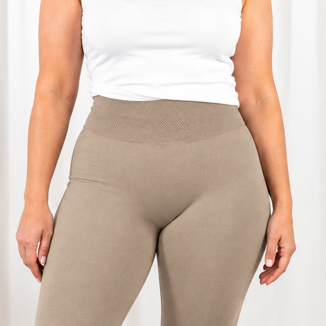 Dina termo leggings, Taupe