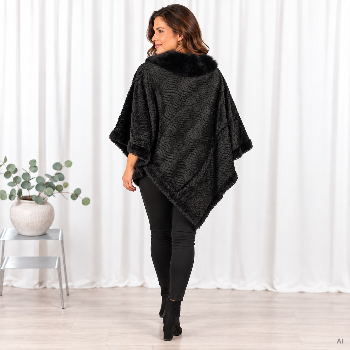Lulu poncho, Sort