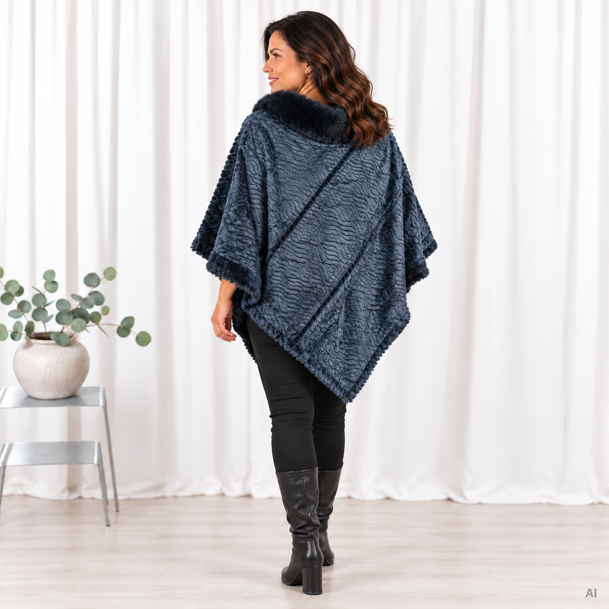 Lulu poncho, Navy