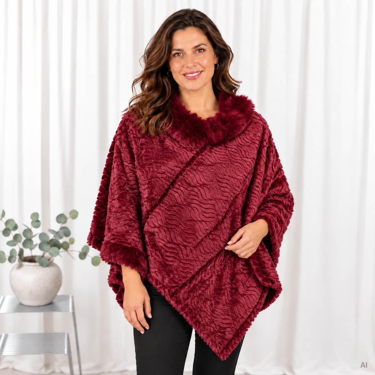 Lulu poncho, Bordeaux