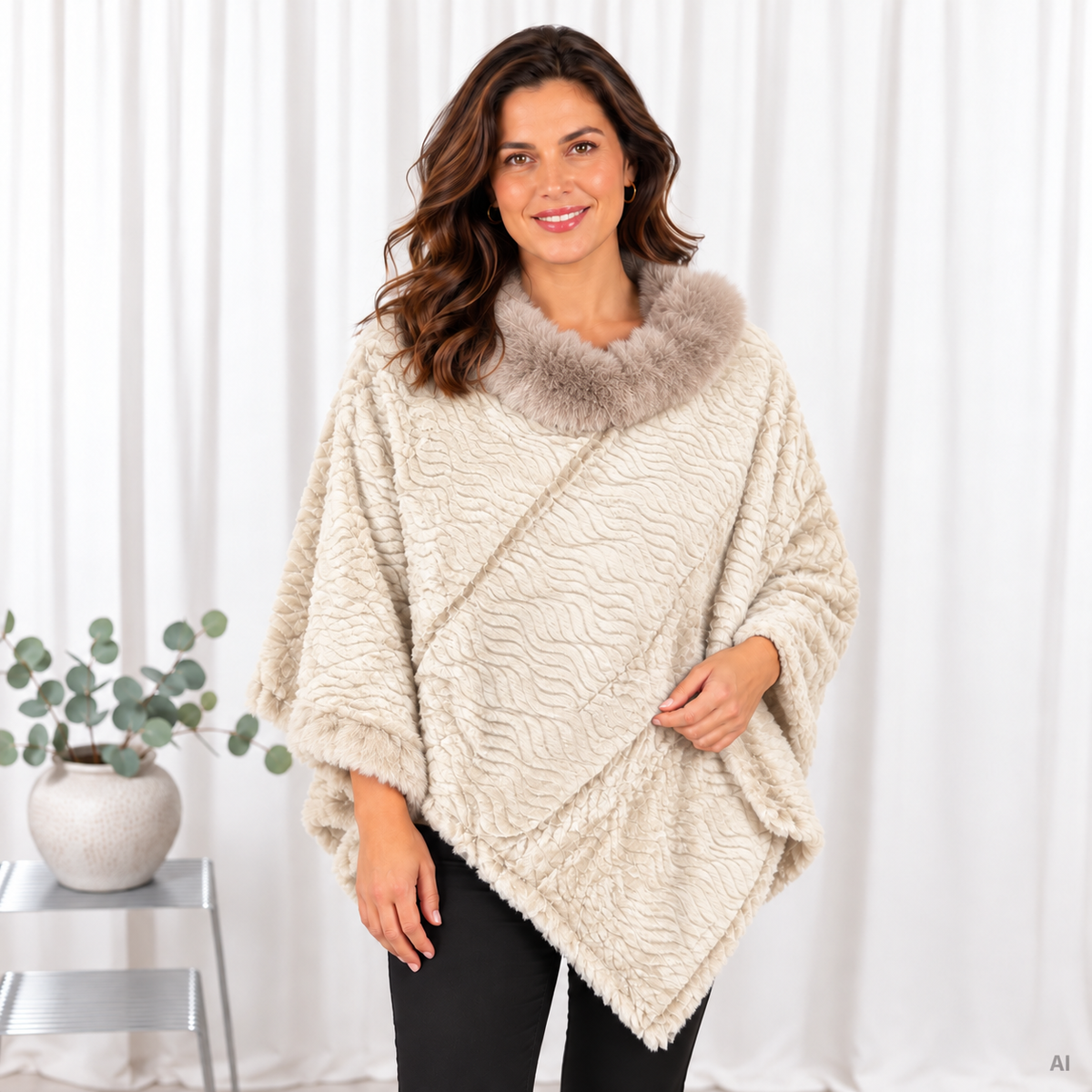 Lulu poncho, Hvid