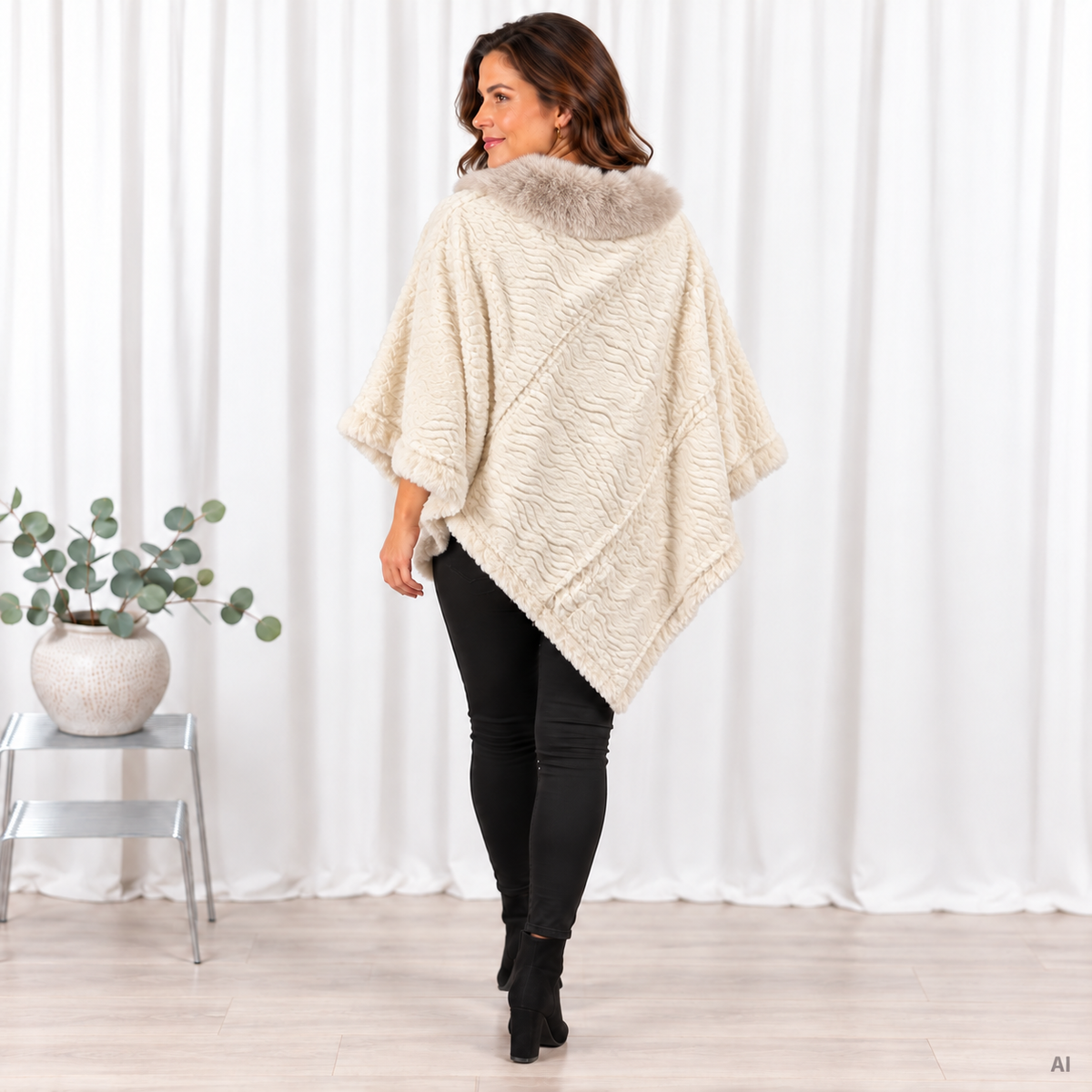 Lulu poncho, Hvid