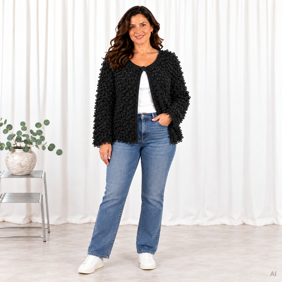 Celina cardigan, Sort