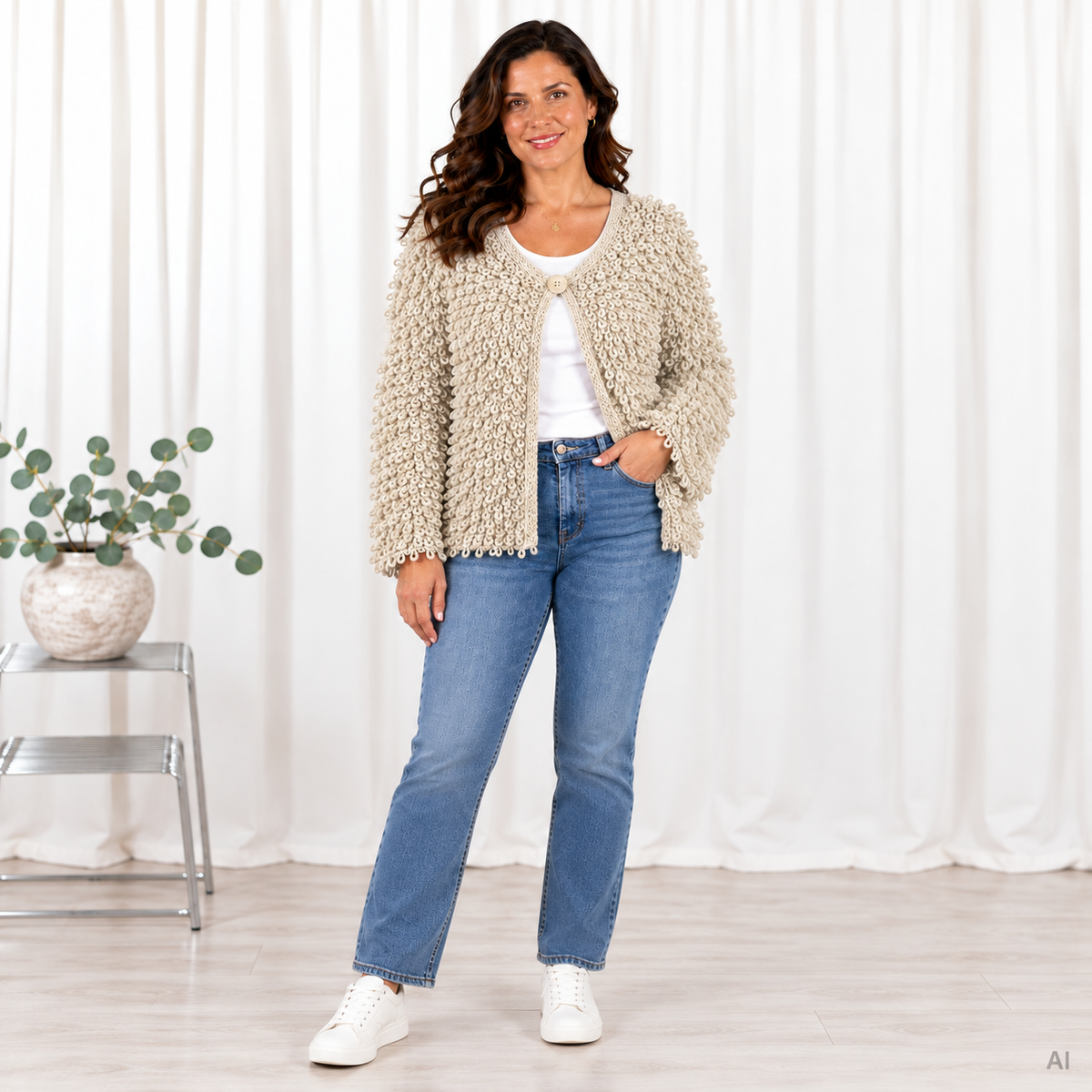 Celina cardigan, Beige
