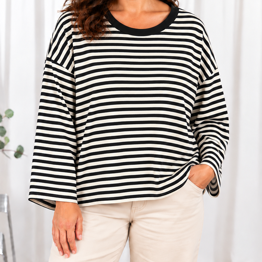 Lucie long sleeve t-shirt, Sort