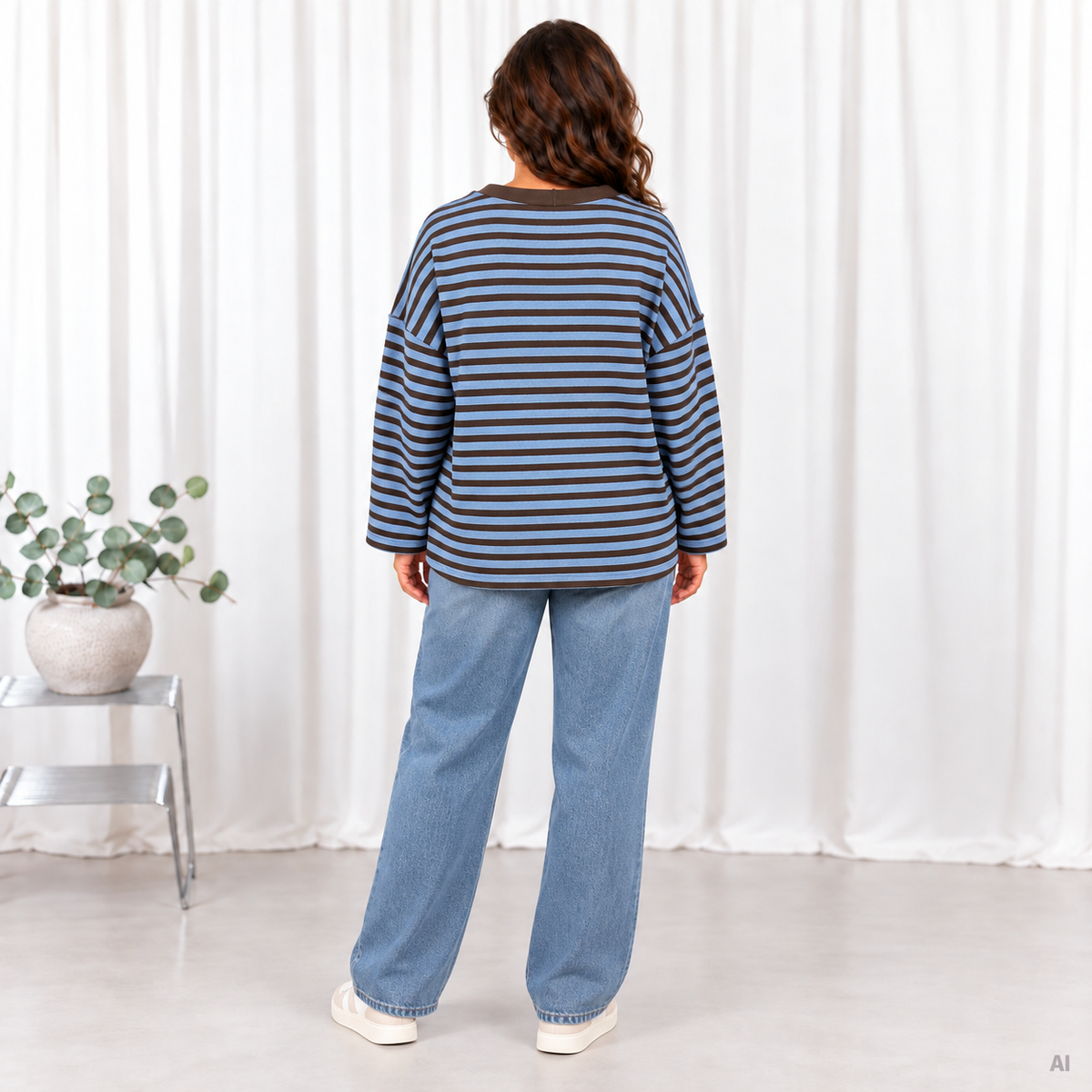 Lucie long sleeve t-shirt, Blå