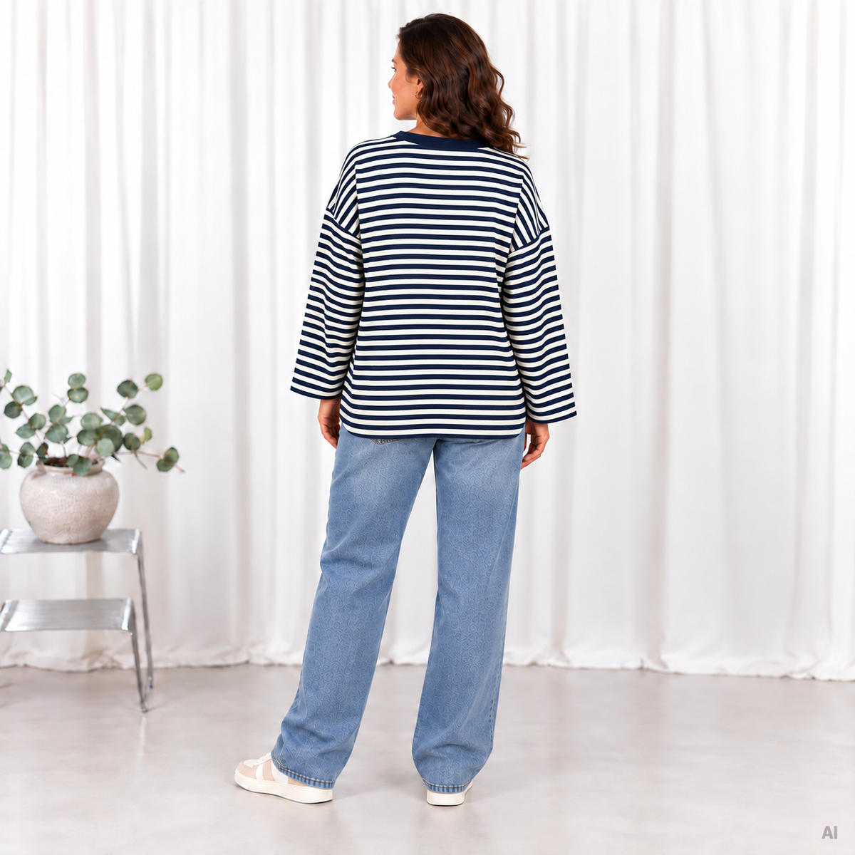 Lucie long sleeve t-shirt, Navy