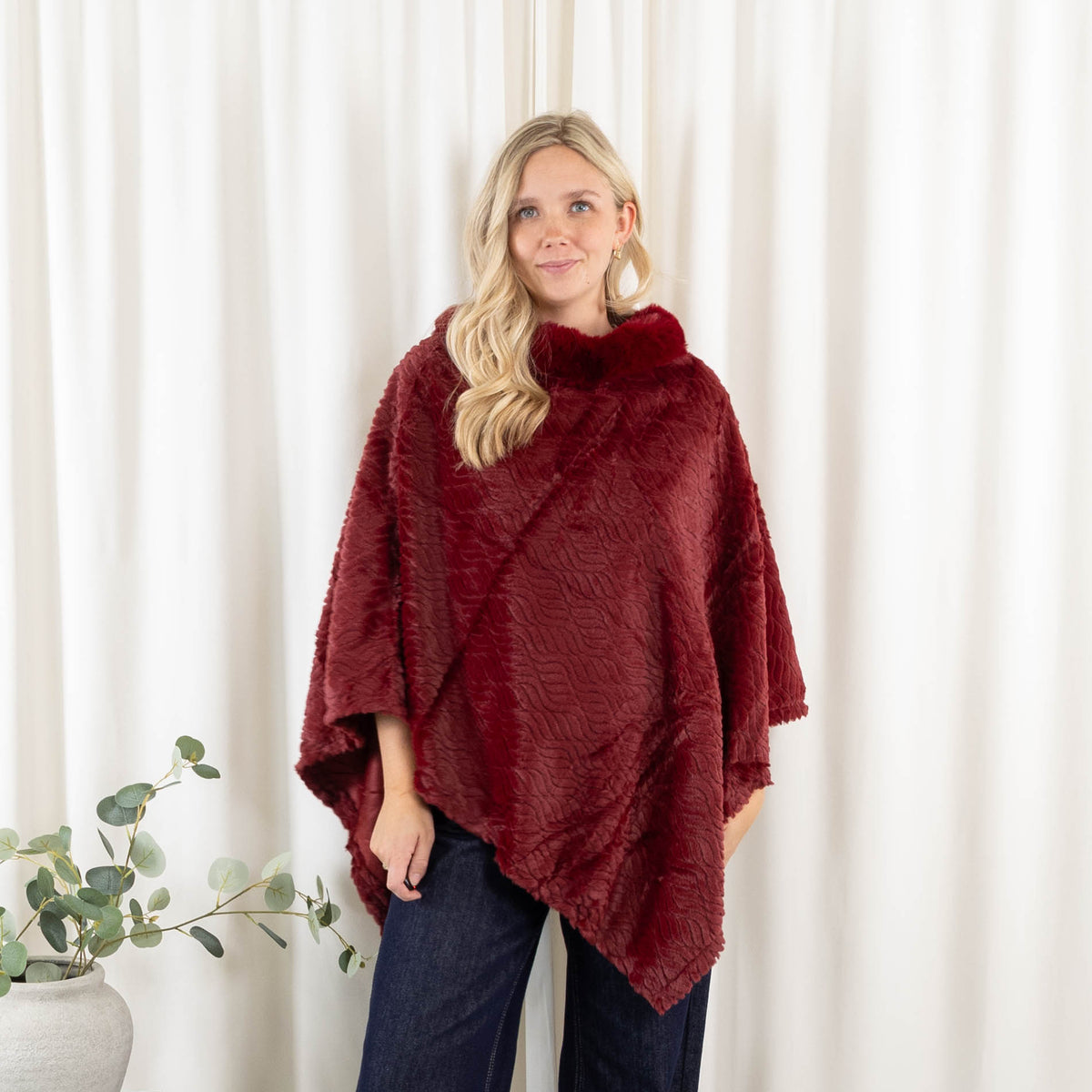 Natasha poncho, Bordeaux