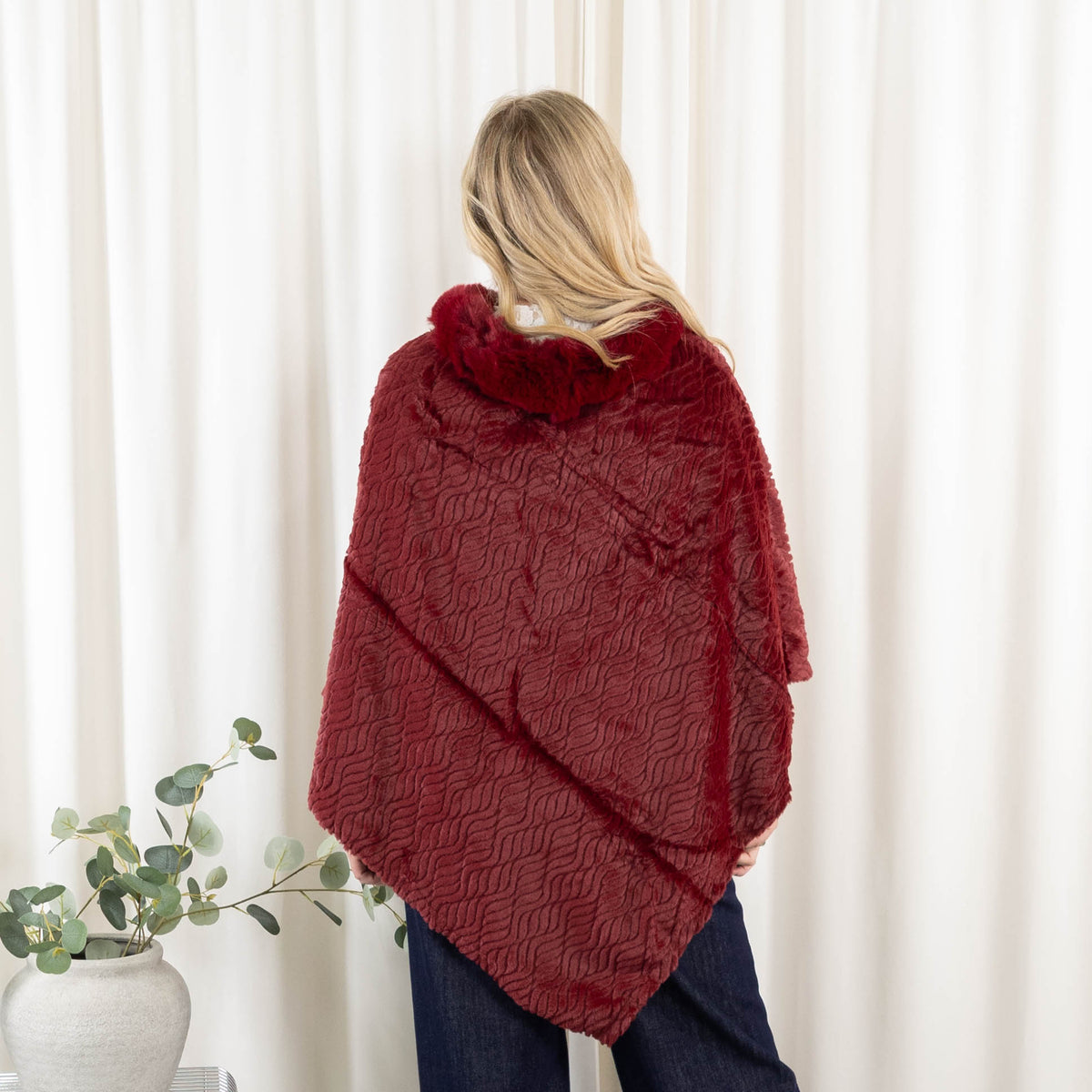 Natasha poncho, Bordeaux