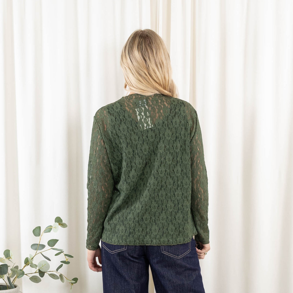 Carla lace overdel, Khaki