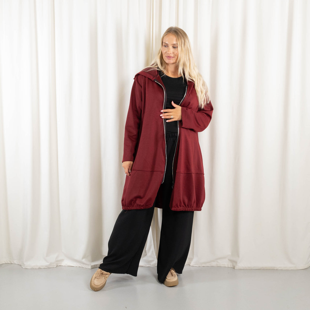 Ashlyn sweatshirt, Bordeaux