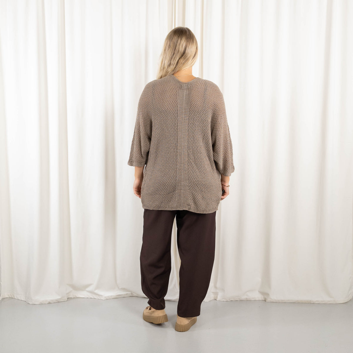 Lise cardigan, Taupe