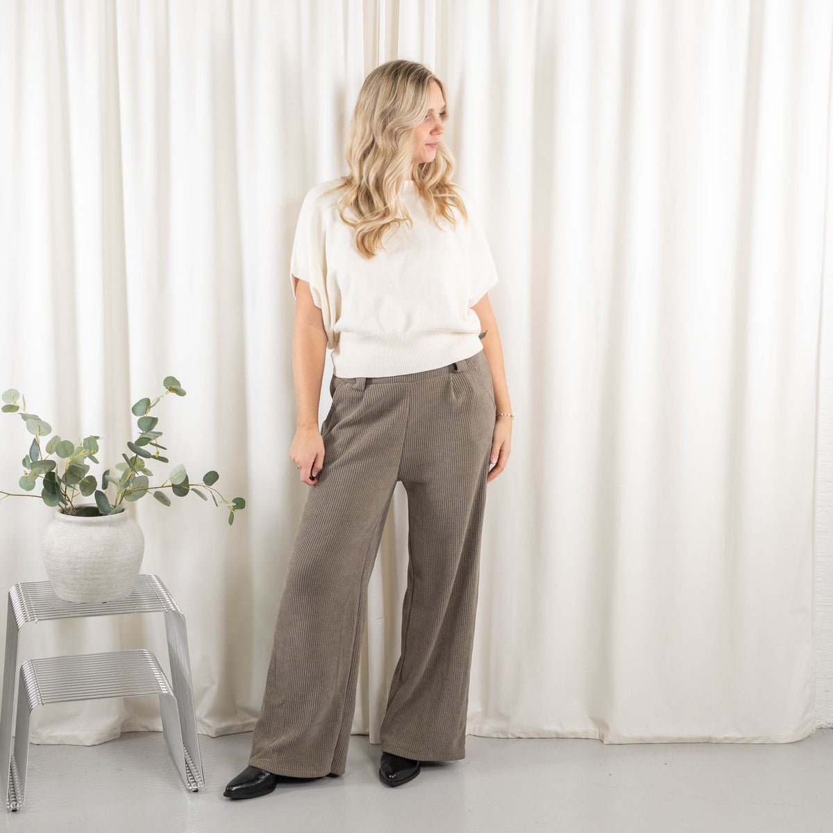 Fiona bukser, Taupe