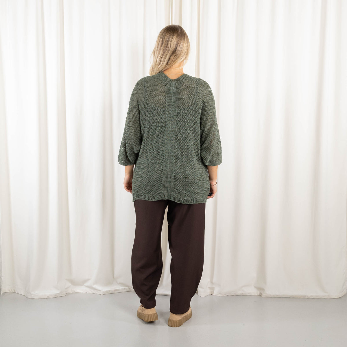 Lise cardigan, Khaki