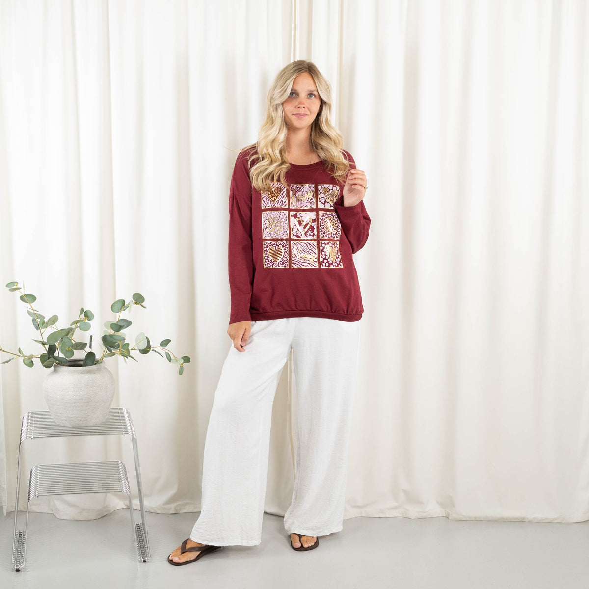 Randi t-shirt, Bordeaux