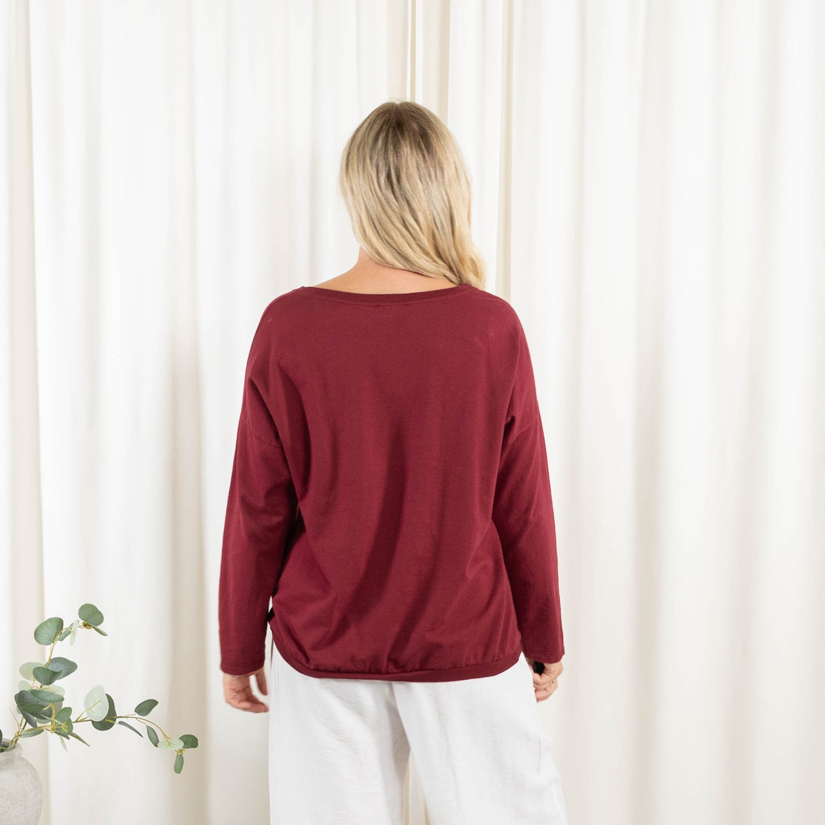 Randi t-shirt, Bordeaux