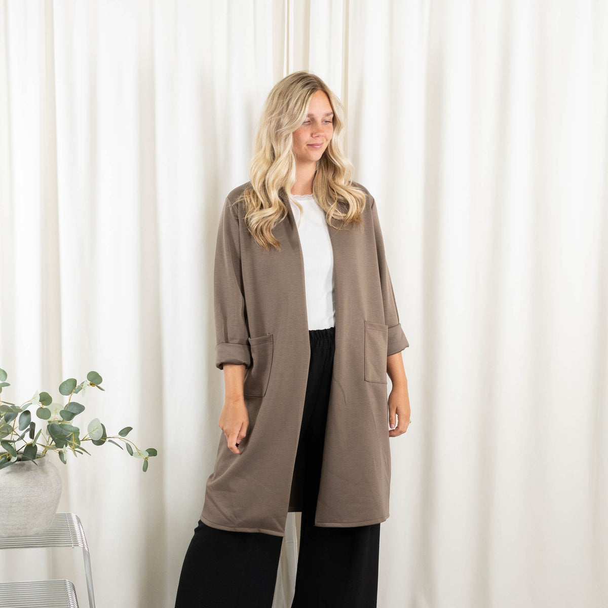 Ginny cardigan, Taupe