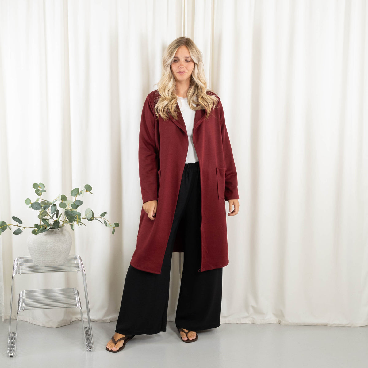 Lexi sweat/cardigan, Bordeaux