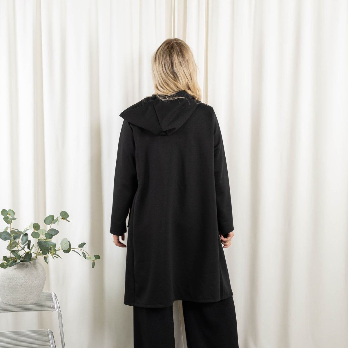 Lexi sweat/cardigan, Sort