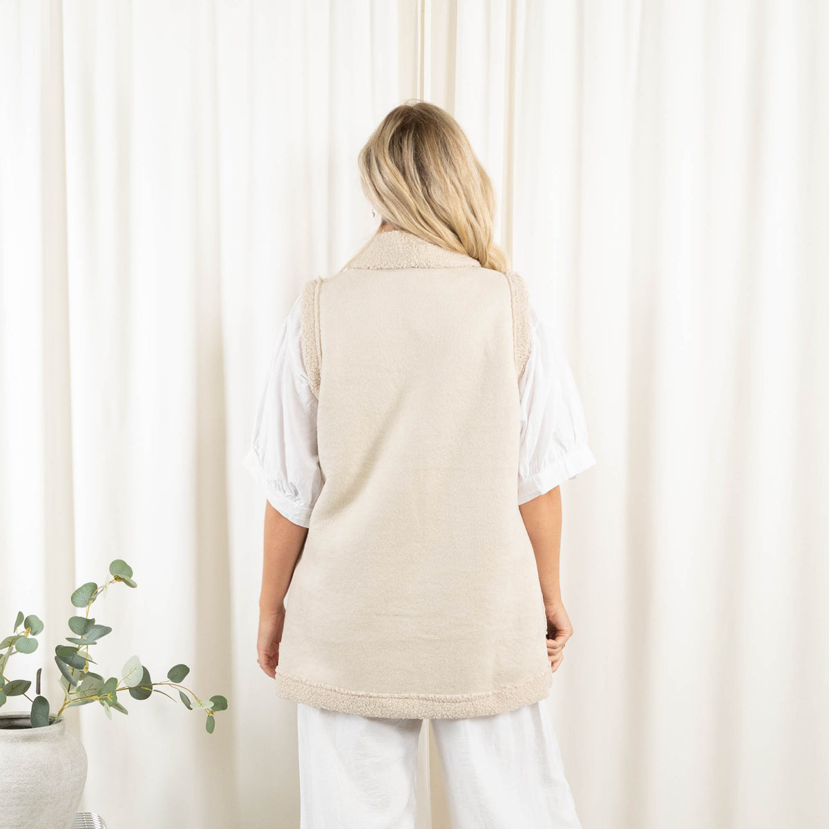 Eden vest, Beige