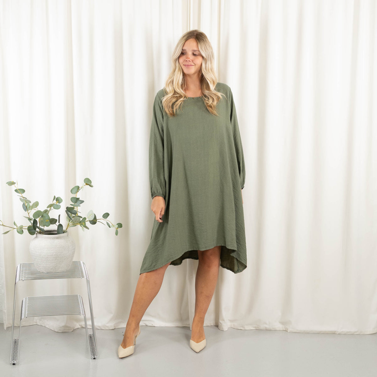 Amanda tunika/kjole, Khaki