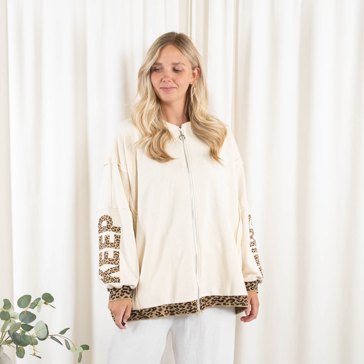 Tracie sweatshirt, Råhvid