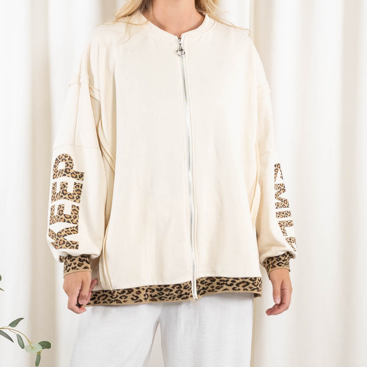 Tracie sweatshirt, Råhvid