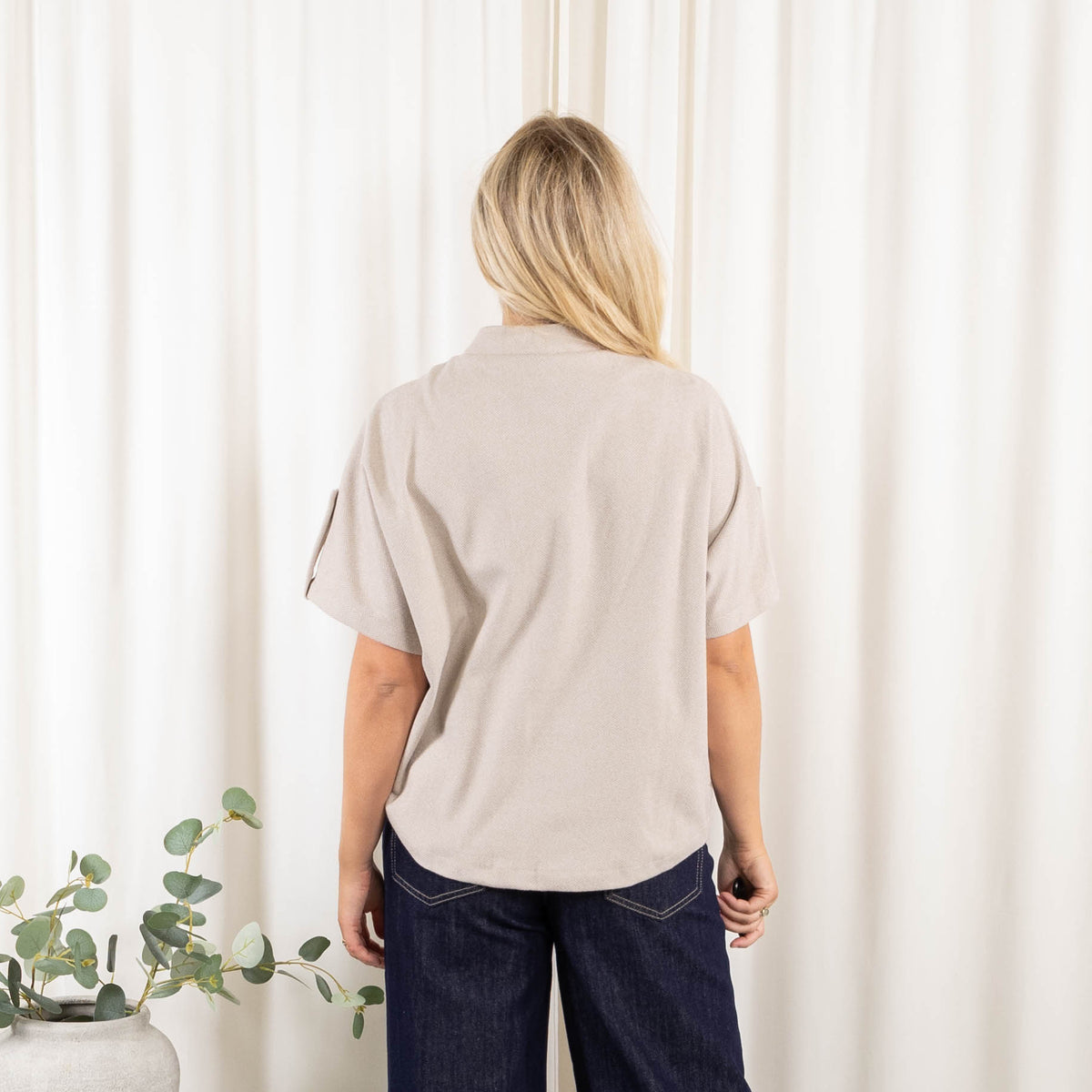 Chrisy poncho, Beige