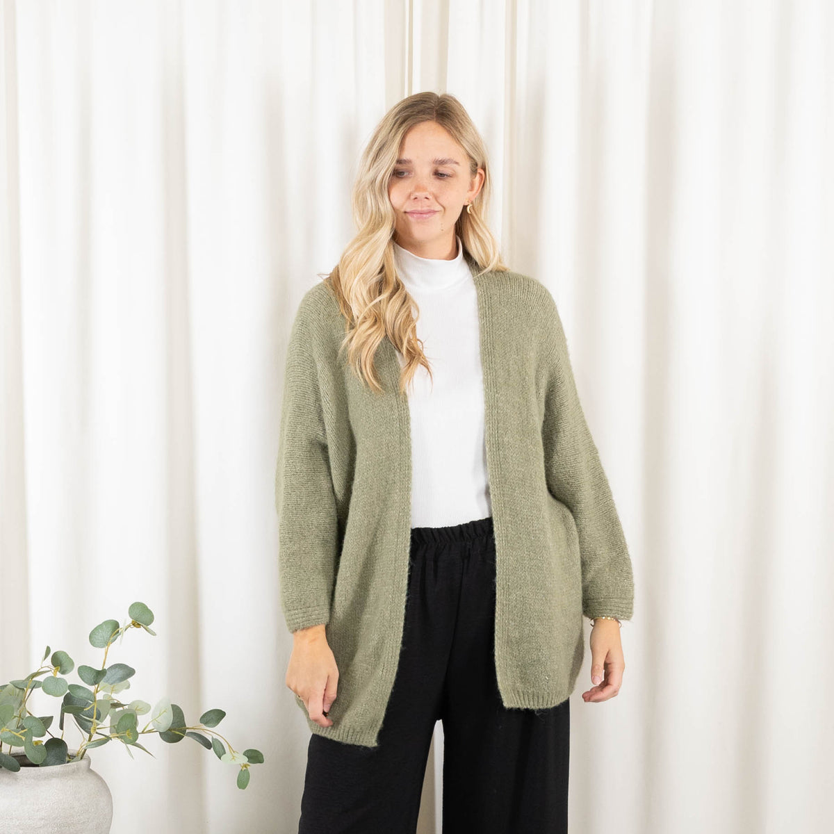 Laura cardigan, Khaki
