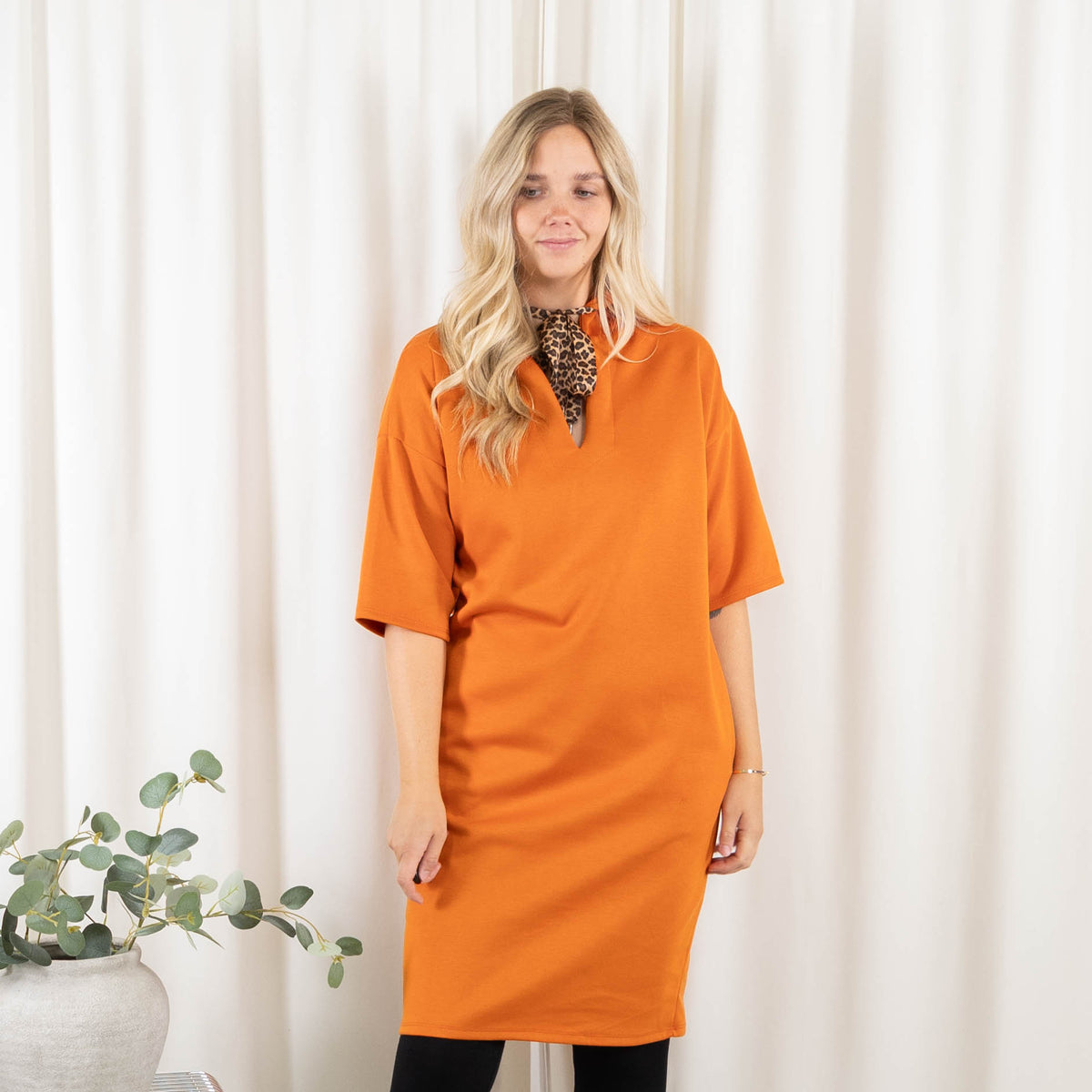 Tyra sweatkjole, Orange