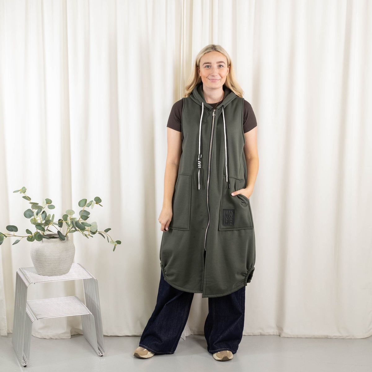 Channy sweat/vest, Khaki