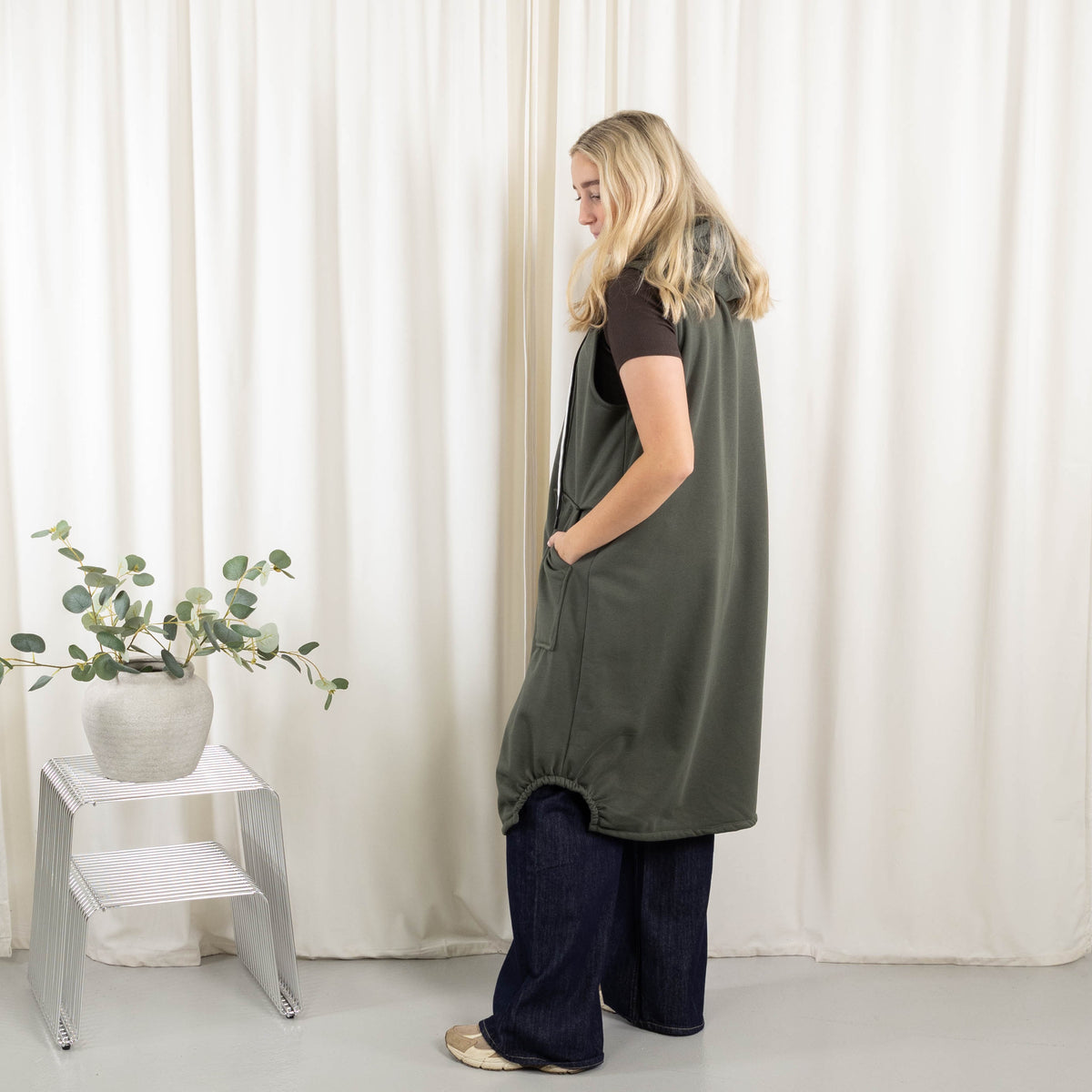 Channy sweat/vest, Khaki