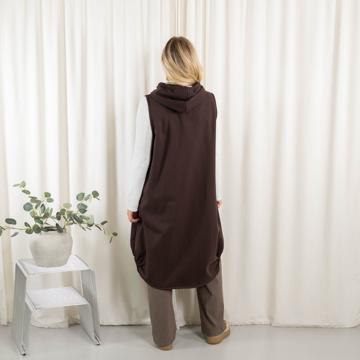 Channy sweat/vest, Choko