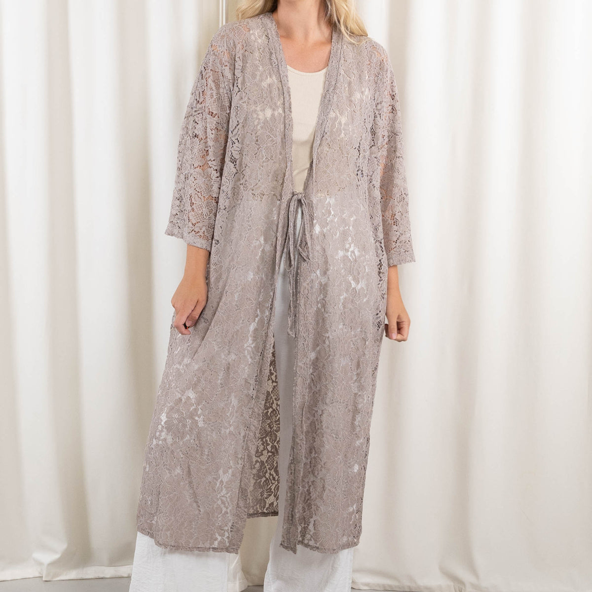 Sharona cardigan, Taupe
