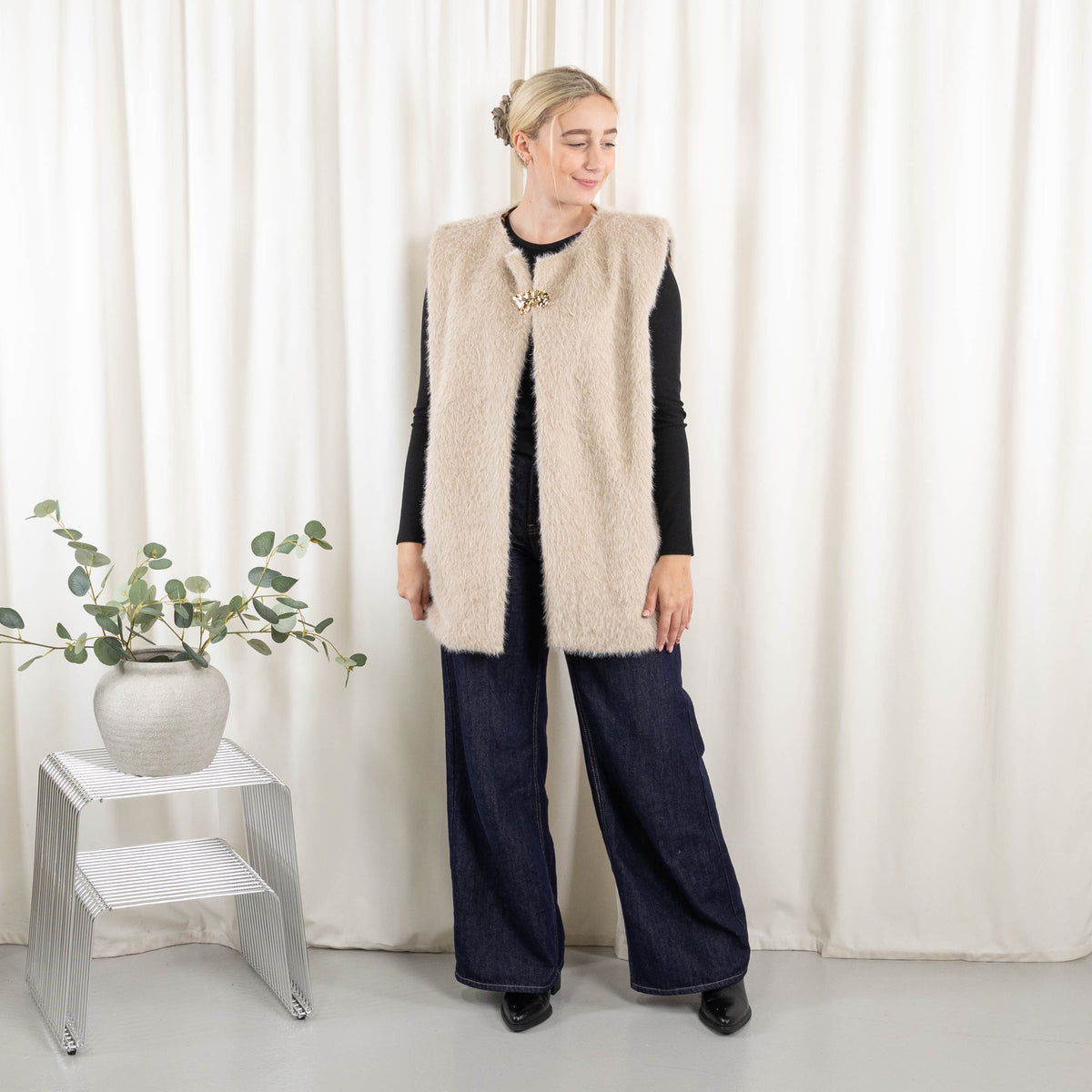 Lenora vest, Beige