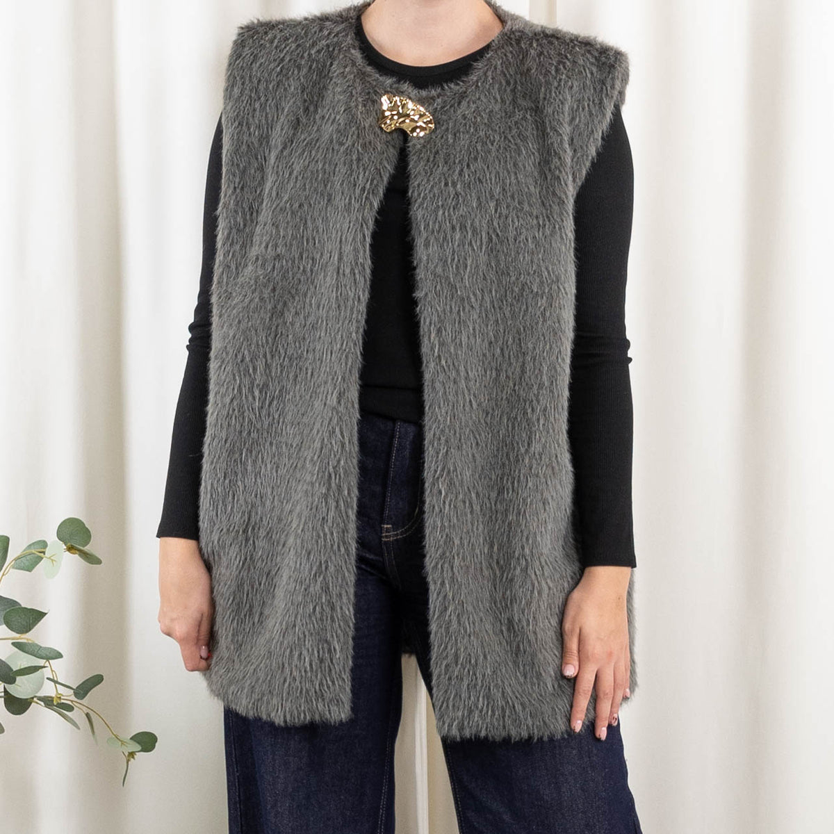 Lenora vest, Grå