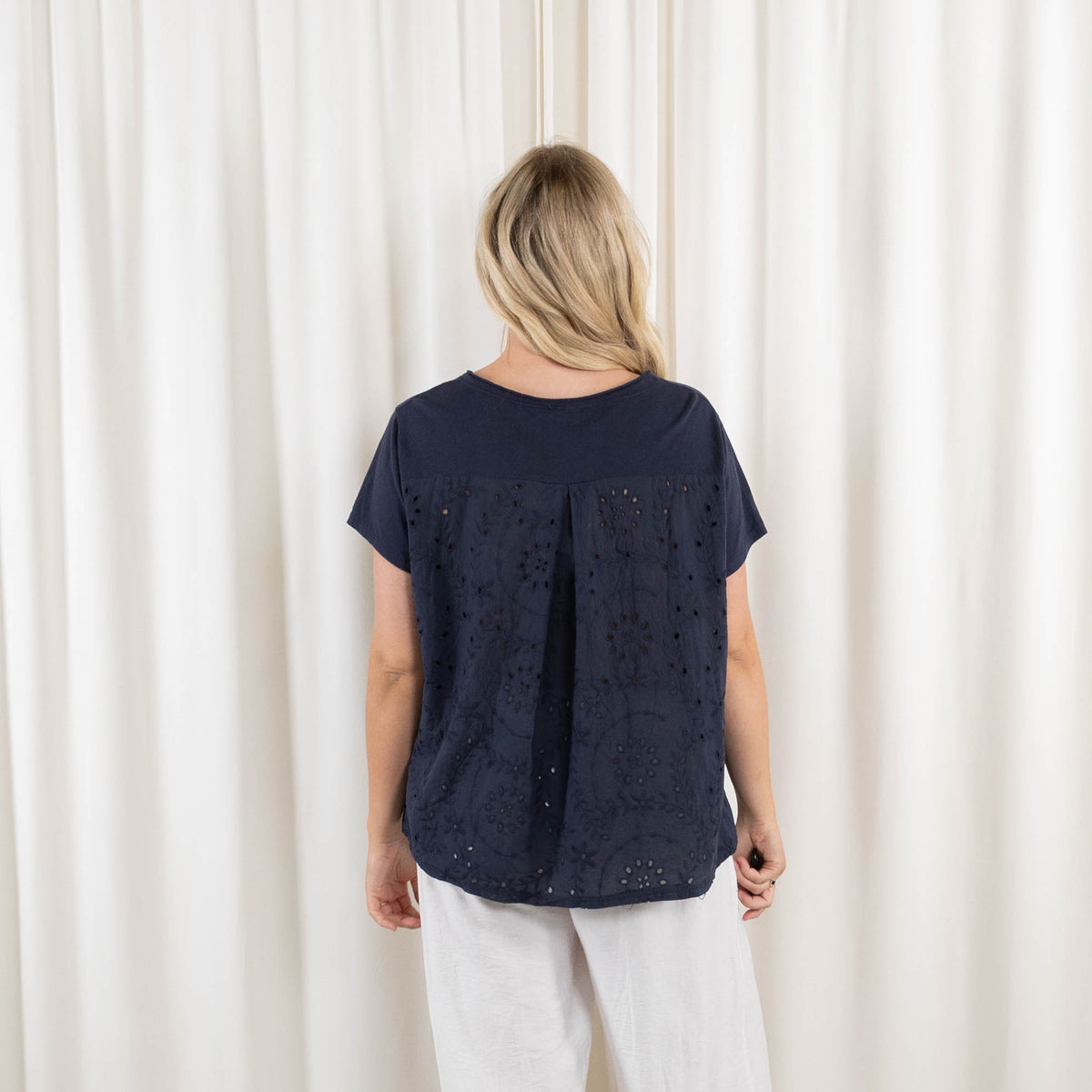 Agathe t-shirt, Navy