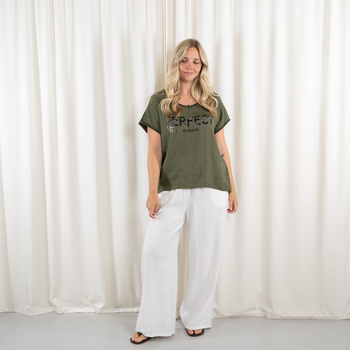 Perfect t-shirt, Mørk khaki