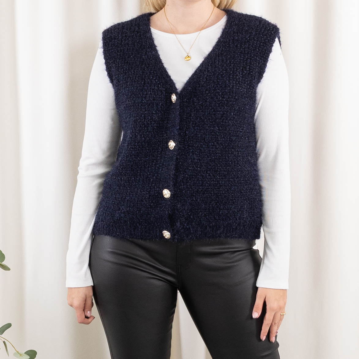 Blanca cardigan, Blå