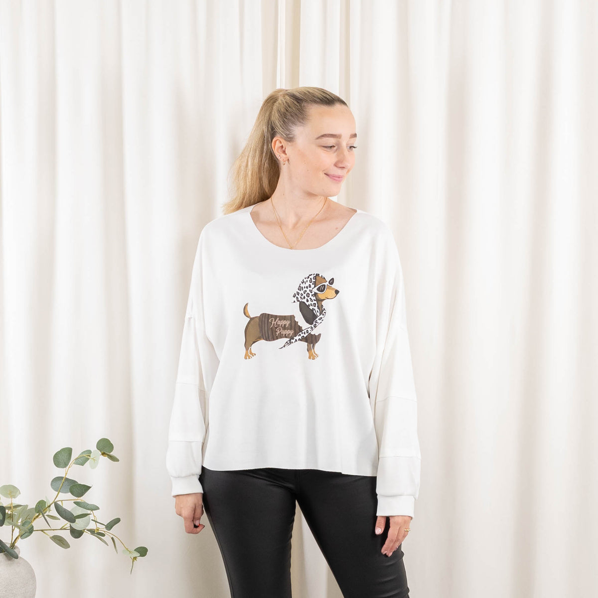 Puk sweatshirt, Hvid