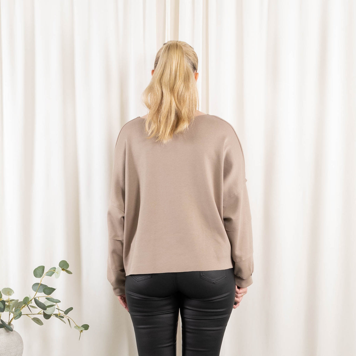 Puk sweatshirt, Taupe