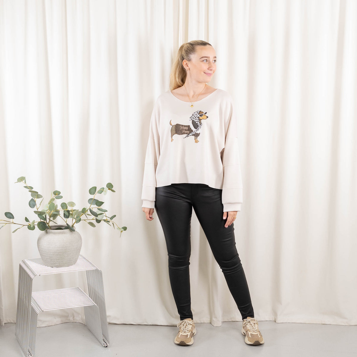 Puk sweatshirt, Beige