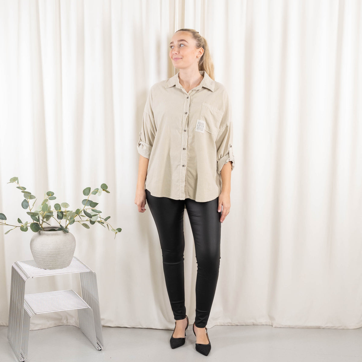 Miriam skjorte, Beige