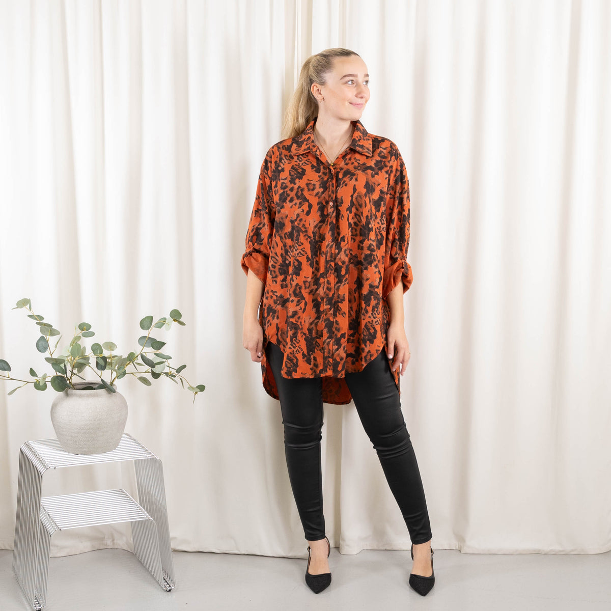 Vivian skjorte, Brændt orange