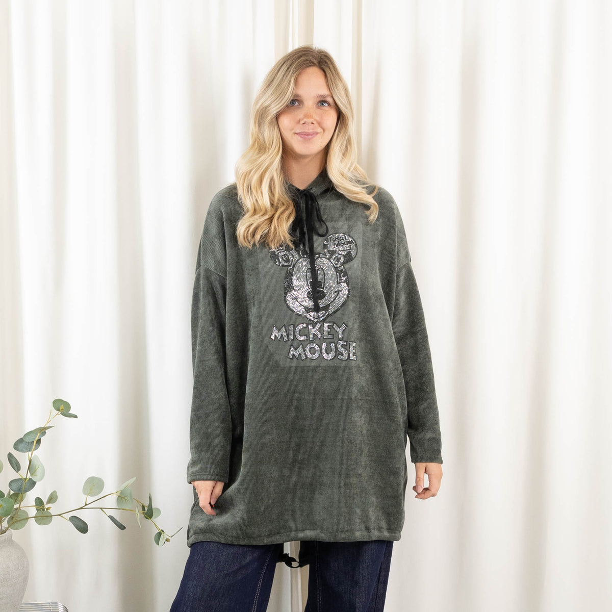 Mickey sweatshirt, Khaki