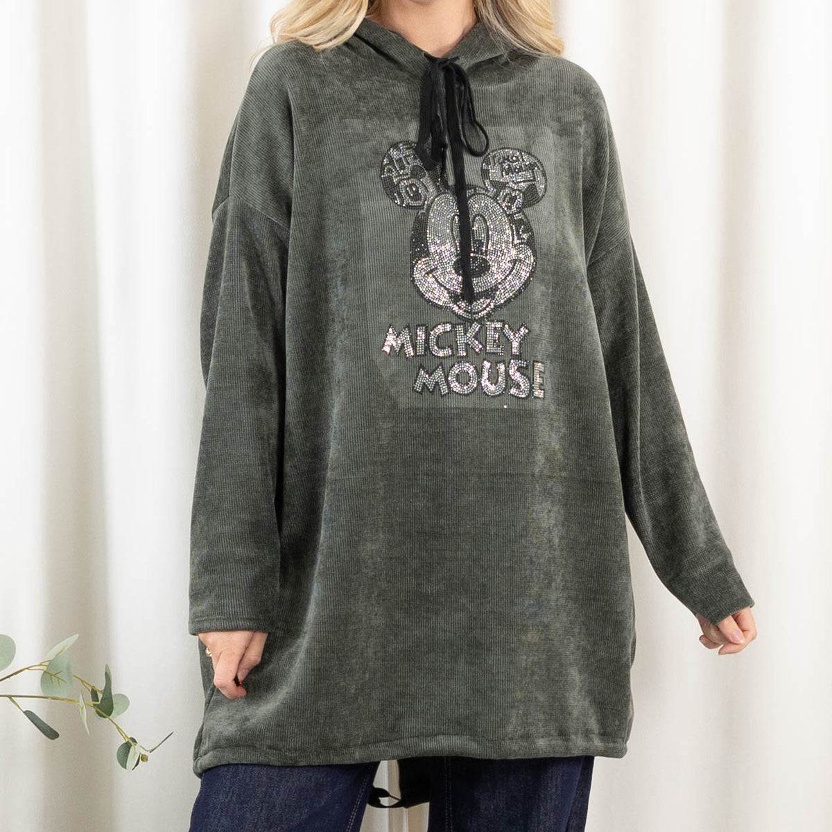 Mickey sweatshirt, Khaki