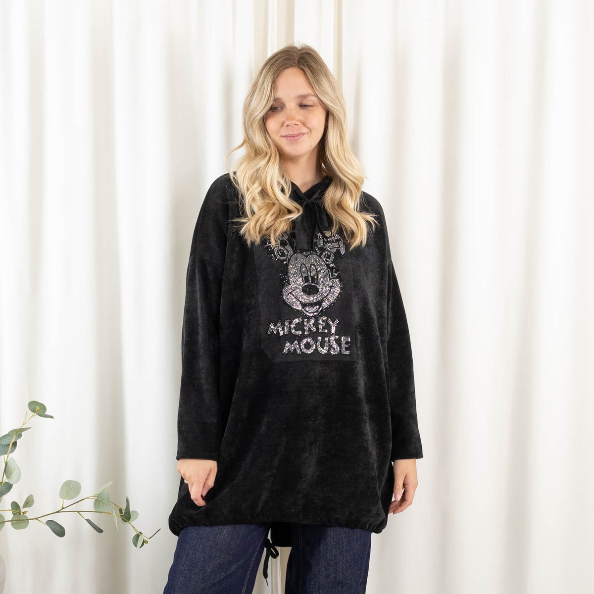 Mickey sweatshirt, Sort