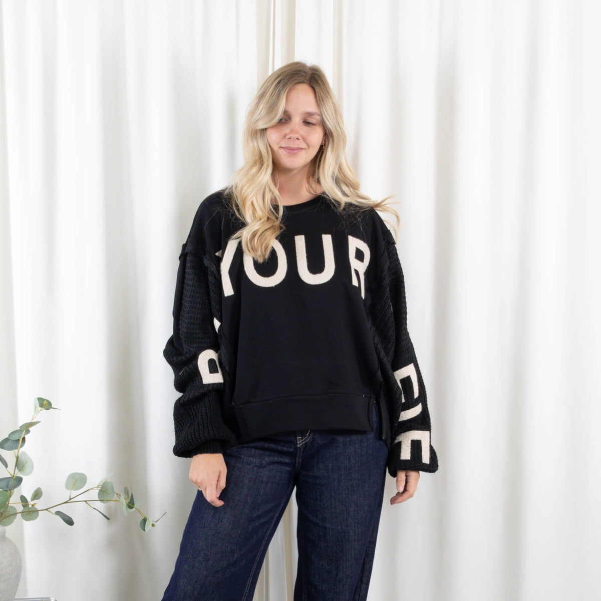 Lima sweatshirt, Sort