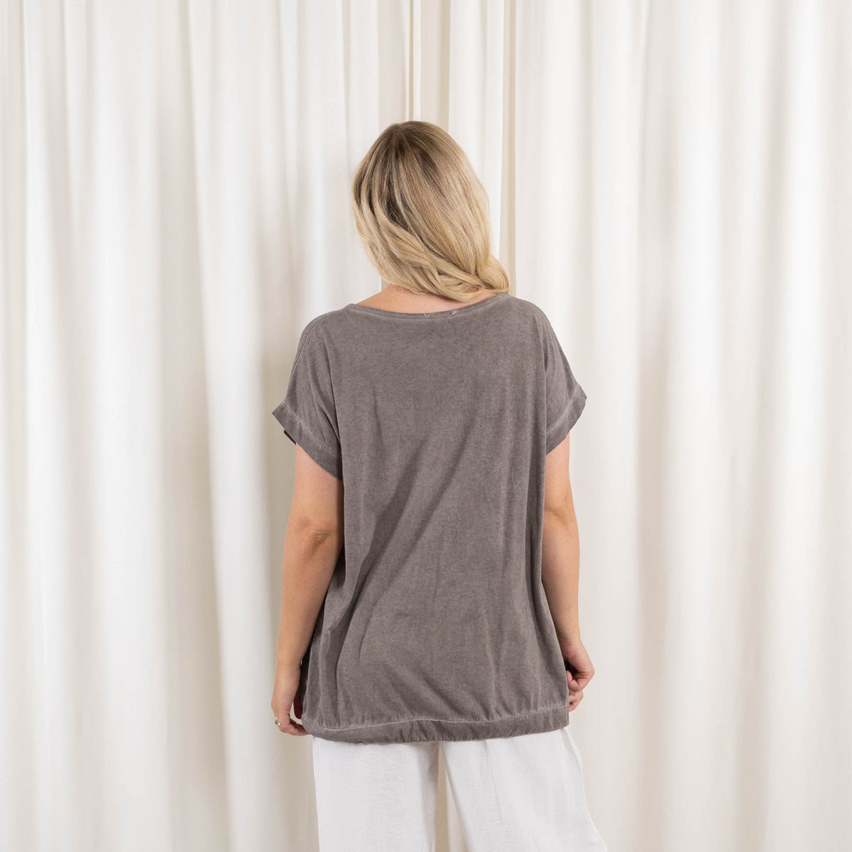Sussie t-shirt, Taupe